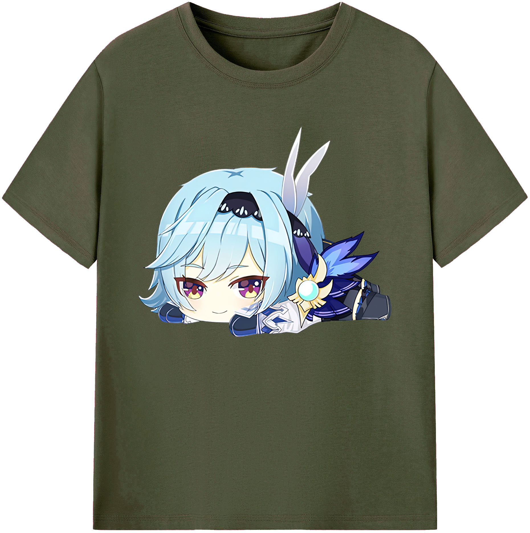げんし神 优菈 ゆうら genshin Yūra 綿100％ メンズ半袖Tシャツ｜肌触りやわらか＆通気性
